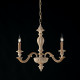 Lampadario moderno in legno in stile classico con 3 luci