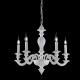 Lampadario moderno in legno in stile classico con 5 bracci