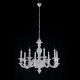 Lampadario moderno in legno in stile classico 8 luci