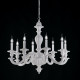 Lampadario moderno in legno in stile classico 8 luci