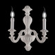 Applique da parete in legno in stile classico 2 luci