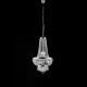 Lampadario classico in metallo con 5 luci con strass in cristallo