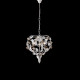 Lampadario in metallo laccato con decorazione decape 3 luci