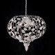 Lampadario in metallo laccato con decorazione decape 5 luci