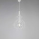 Lampada a sospensione con struttura in metallo dalle linee moderne