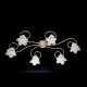 Illuminazione da soffitto grande dalle linee classiche diffusori in vetro
