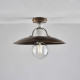 Plafoniera da soffitto con struttura in metallo dalle linee classiche/rustiche