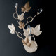 Applique lampada da parete con struttura in metallo dalle linee classiche