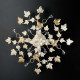 Plafoniera da soffitto piccola con struttura in metallo dalle linee classiche