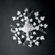 Plafoniera da soffitto piccola con struttura in metallo dalle linee classiche