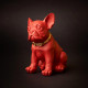 Scultura da tavolo piccola con cane Ruggiero
