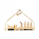Presepe in acciaio da collezione "Bark Crib"