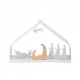 Presepe in acciaio da collezione "Bark Crib"