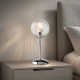 Abat-jour moderna in metallo con diffusore in vetro