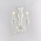 Applique classica da parete con doppio diffusore e struttura in metallo
