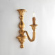 Applique da parete classica con struttura in legno con braccio singolo