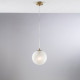 Lampada a sospensione con diffusore in vetro dal design moderno ed elegante