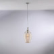 Lampada a sospensione con singolo diffusore in vetro dal design moderno