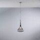 Lampada a sospensione con singolo diffusore in vetro dal design moderno