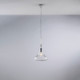 Lampada a sospensione con singolo diffusore in vetro dal design moderno