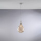 Lampada a sospensione con singolo diffusore in vetro dal design moderno