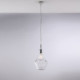 Lampada a sospensione con singolo diffusore in vetro dal design moderno