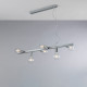 Lampada a sospensione moderna media con struttura in metallo