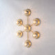 Lampada da soffitto grande in metallo con diffusori in vetro dal design moderno