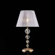 Lampada da tavolo classica con struttura in metallo e dettagli in vetro