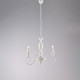 Lampadario classico con 3 braccia e struttura in metallo regolabile in altezza
