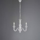 Lampadario classico piccolo con 3 diffusori e struttura in legno regolabile