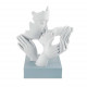 Bomboniera per matrimonio - Scultura in marmorino con volti che si baciano