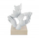 Bomboniera per matrimonio - Scultura in marmorino con volti che si baciano