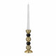 Candelabro alto per una candela in marmorino dal design elegante