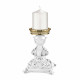 Candelabro basso in marmorino dal design moderno ed elegante