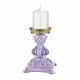Candelabro basso in marmorino dal design moderno ed elegante