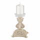 Candelabro basso in marmorino dal design moderno ed elegante