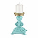 Candelabro basso in marmorino dal design moderno ed elegante