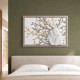 Capezzale moderno di design coppia abbracciata in marmorino e pannello in legno