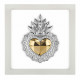 Capezzale per camera con cuore