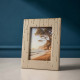 Cornice portafoto in marmorino con decori a goccia design moderno ed elagante