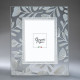 Cornice portafoto in vetro dal design moderno decoro a fiori