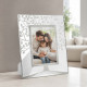 Cornice portafoto piccola in vetro dal design moderno ed elegante