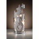 Lampada a led grande con sacra famiglia e stelle