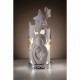 Lampada a led grande con sacra famiglia e stelle
