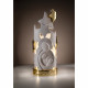 Lampada a led grande con sacra famiglia e stelle