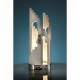 Lampada da tavolo alta in marmorino dal design moderno