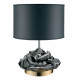 Lampada da tavolo dal design moderno con paralume in tessuto e PVC