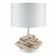 Lampada da tavolo dal design moderno con paralume in tessuto e PVC