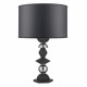 Lampada da tavolo in amrmorino con paralume in tessuto nero